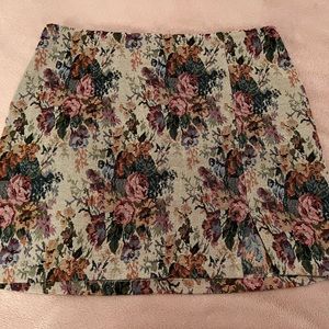 Floral Mini Skirt